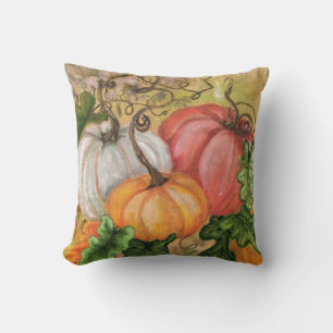 Pumpkins - Wasserfarbe Kissen