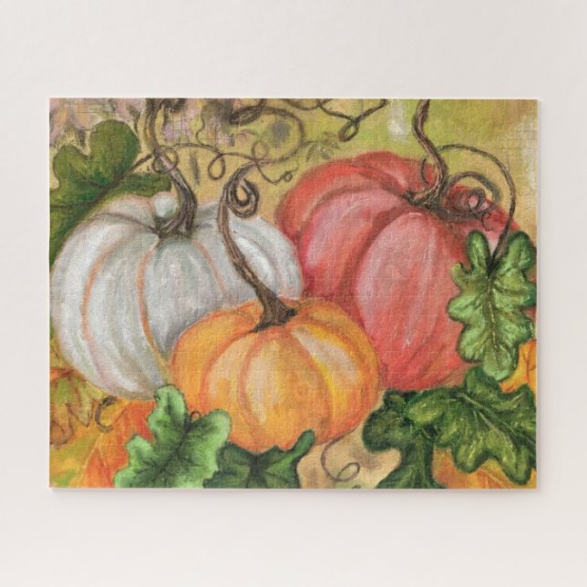 Pumpkins - Wasserfarben Kunst (Horizontal)