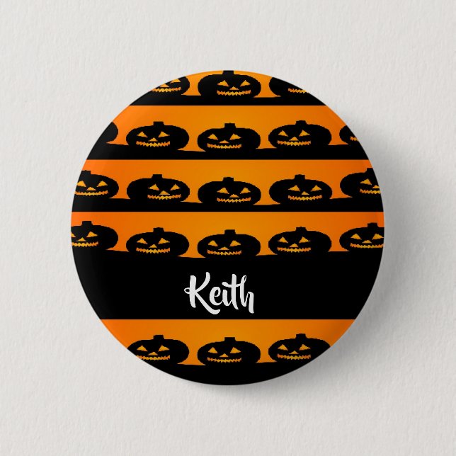 Pumpköpfe halloween Theme Button (Vorderseite)