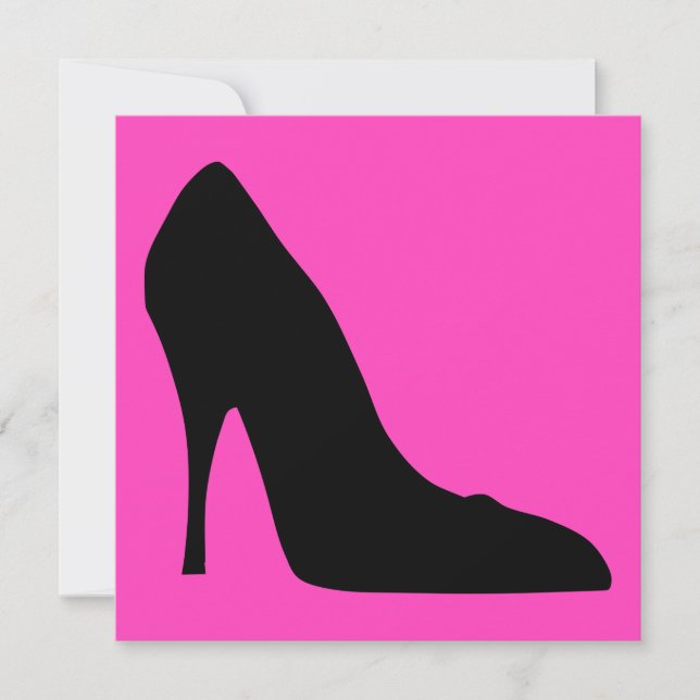 Pumps aus Schwarz und Rosa (Vorderseite)