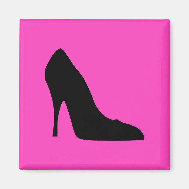 Pumps aus Schwarz und Rosa Magnet (Vorne)