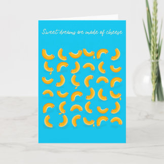 Pun Card süße Träume sind aus Käse gemacht Karte