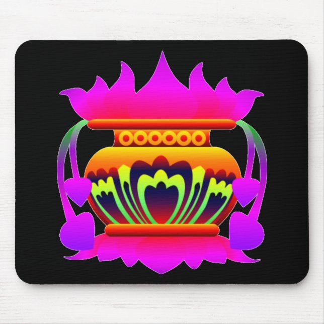 Pun Kalasa Sri Lanka traditioneller Topf des Wohls Mousepad (Vorne)