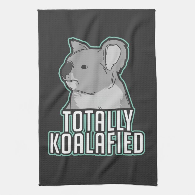 Pun - Koalafied Geschirrtuch (Vertikal)