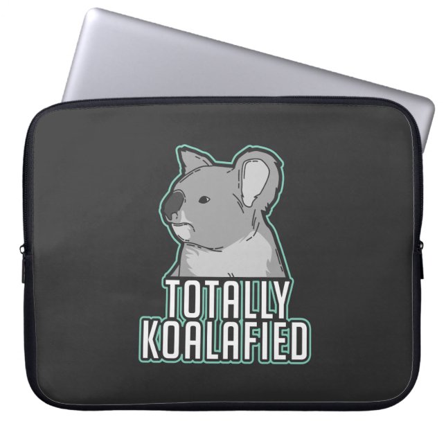 Pun - Koalafied Laptopschutzhülle (Vorderseite)