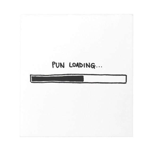 Pun Loading Notizblock (Vorderseite)
