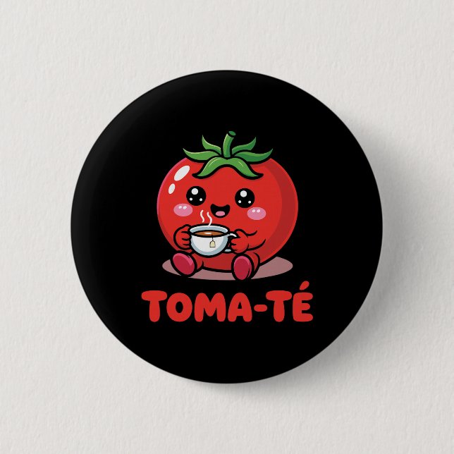 Pun Tomate Lustige Maestra Schule Spanischlehrer S Button (Vorderseite)