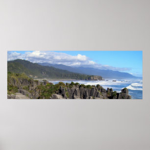Punakaiki panoramisch poster