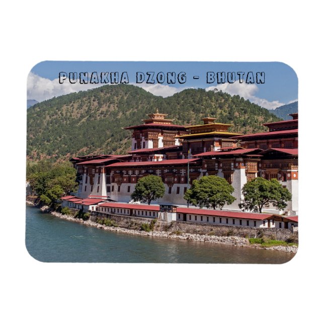 Punakha Dzong - Bhutan Magnet (Horizontal)