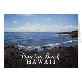 Punalu'u Black Sand Beach Hawaii