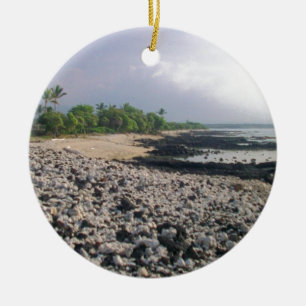 Punaluu Black Sand Beach Hawaii Große Insel Keramik Ornament
