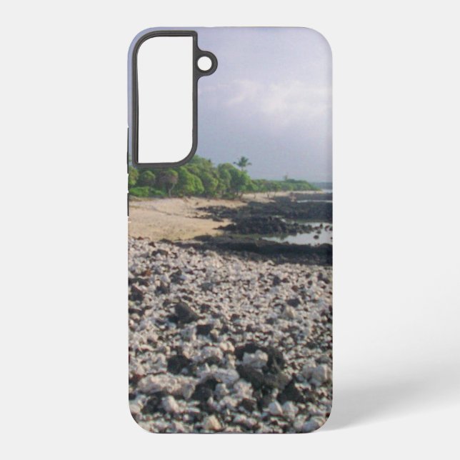 Punaluu Black Sand Beach Hawaii Große Insel Samsung Galaxy Hülle (Rückseite)