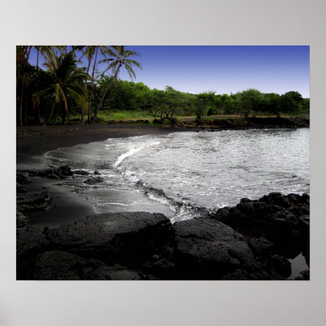 Punalu'u Black Sand Beach Poster (Vorne)