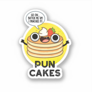 Puncakes Funny Pancake Pub Aufkleber