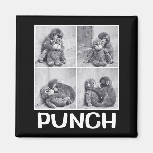 Punch Baby-Affen-Meme  Magnet (Vorne)