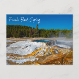 Punch Bowl Spring Yellowstone Nationalpark Postkarte