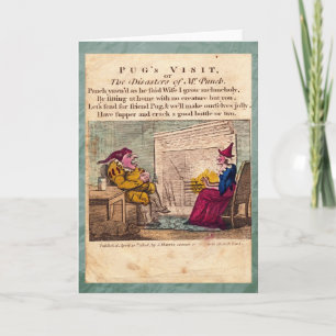 Punch & Judy Story Plate I Grußkarte Karte