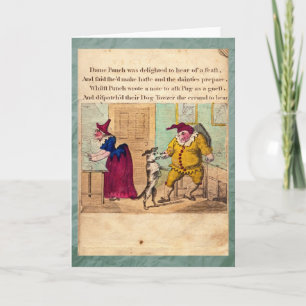 Punch & Judy Story Tafel II Grußkarte Karte