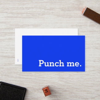 Punch Me Simple Dark Loyalty Coffee Punch-Card Treuekarte