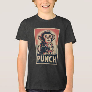 Punch Monkey Süßes Baby Lustig viral Tri-Blend Shirt