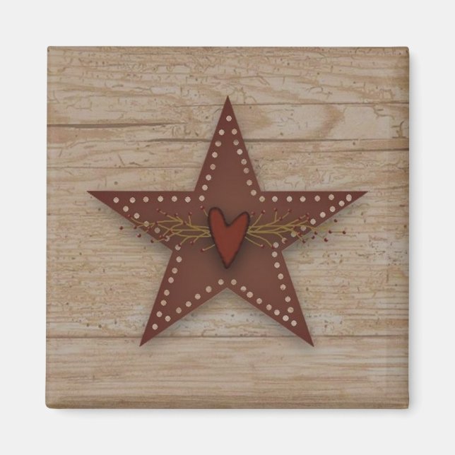 Punched Tin Star Magnet (Vorne)