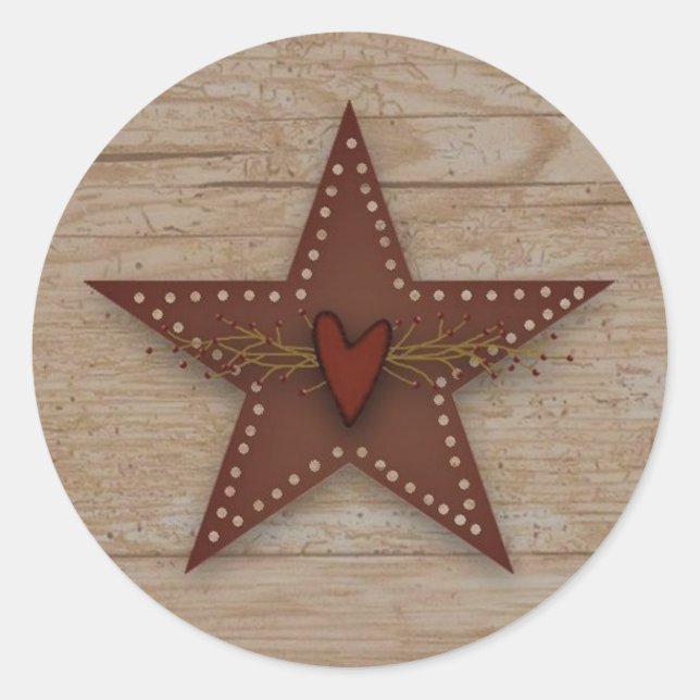 Punched Tin Star Sticker (Vorderseite)