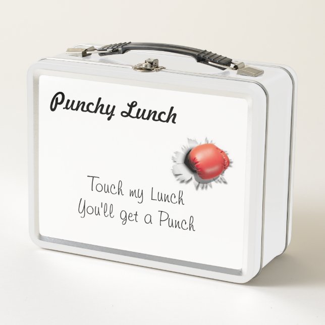 Punchy Lunch Metall Brotdose (Vorderseite)