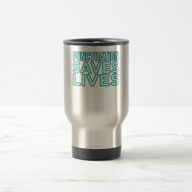 Punctuation English Language Teacher Teach Student Reisebecher (Mittel)