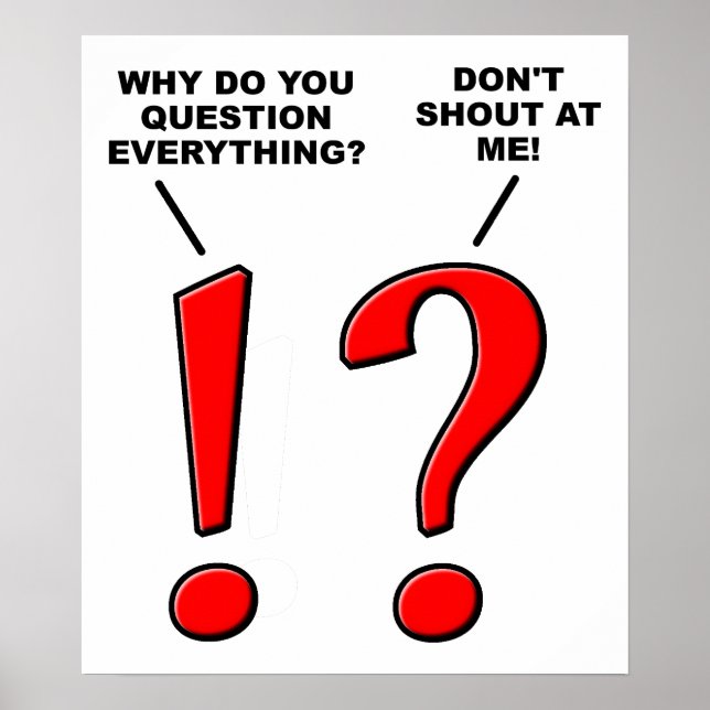 Punctuation Funny Poster (Vorne)