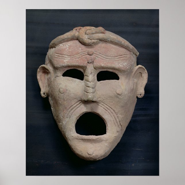 Punic charm mask, 3rd-2nd century BC Poster (Vorne)