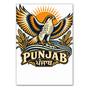 Punjab Baaz Wappen • Das indische Erbe-Emblem Tischnummer