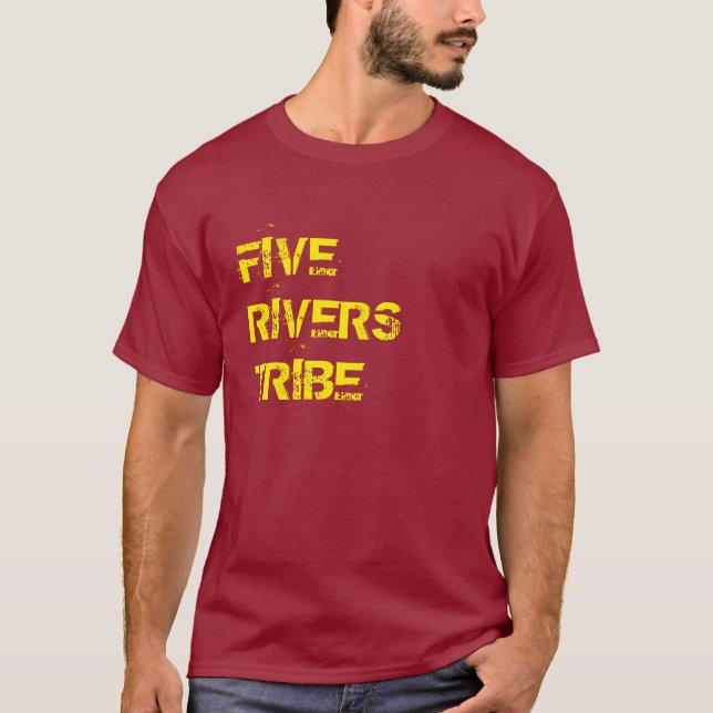 Punjab Staat, Fünf-Fluss-Tribe Desi Punjabi Indian T-Shirt (Vorderseite)