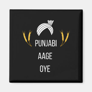 Punjabi Aa Gaye Oye Diljit Dosanjh Lohri-Geschenk Magnet