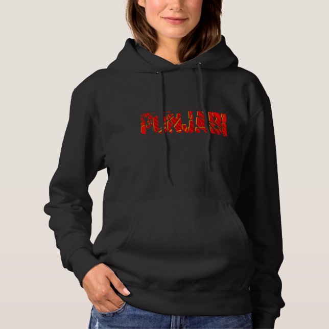 punjabi en rouge et or design de t-shirt sweat - s (Devant)