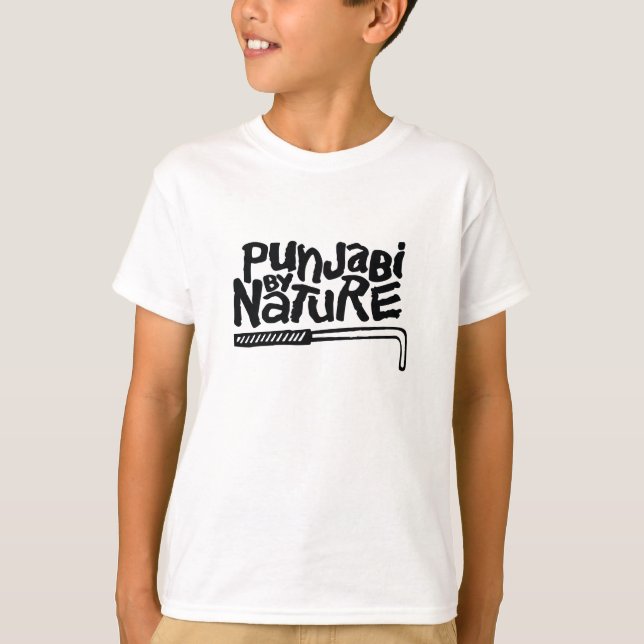 Punjabi-von Natur aus - Jungen T-Shirt (Vorderseite)