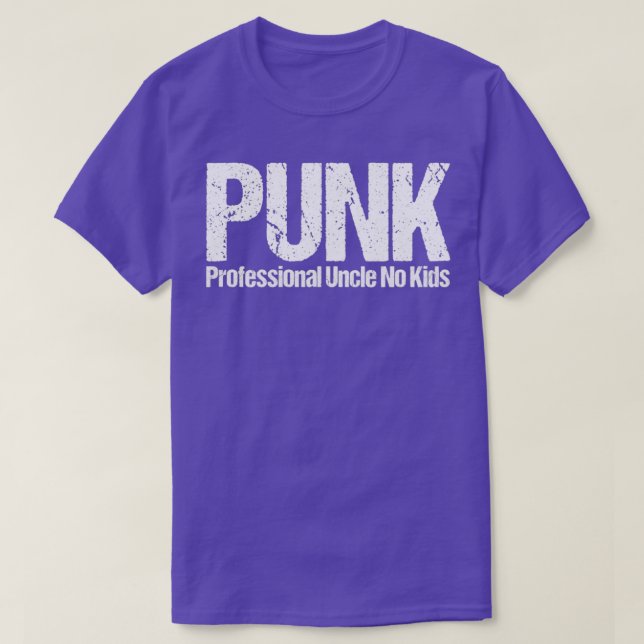 Punk Beruflich Onkel No Kids Funny Definition P T-Shirt (Design vorne)