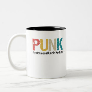 Punk Beruflich Onkel No Kids Funny Onkel Geschenk Zweifarbige Tasse