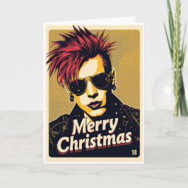 punk christmas card karte