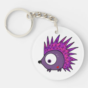 Punk der Igel Schlüsselanhänger