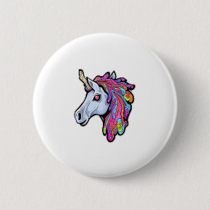 Punk-Einhorn Lustig Ironisch Cooles Einhorn Punkro Button
