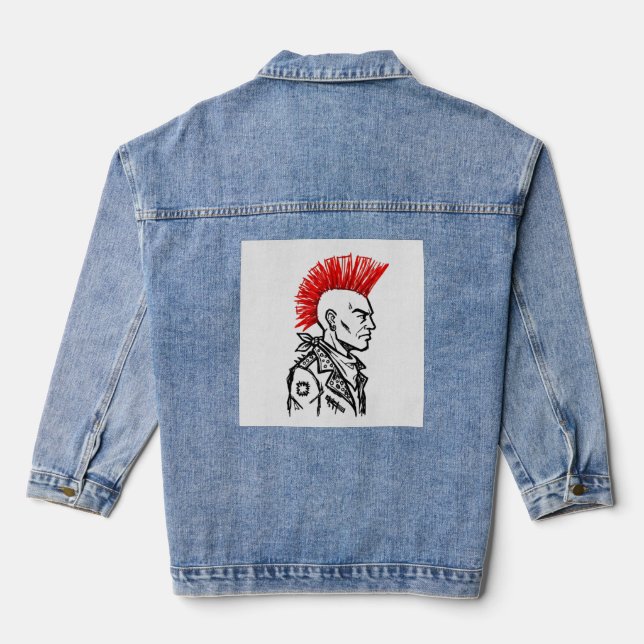 Punk-Einstellung Jeansjacke (Rückseite)
