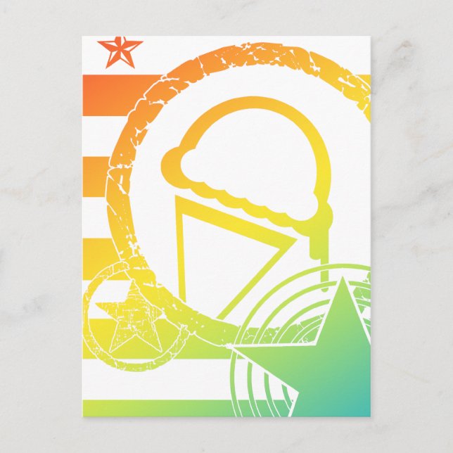 Punk-Eis-Dripz Postkarte (Vorderseite)