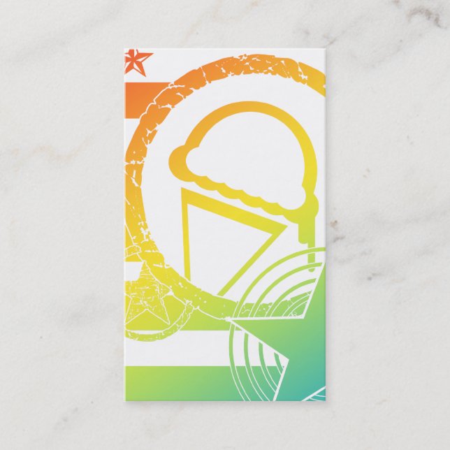 Punk-Eistropfen Visitenkarte (Vorderseite)