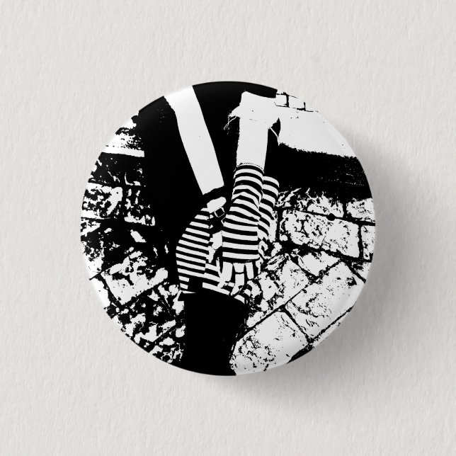 Punk herzig button (Vorderseite)