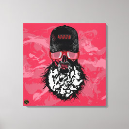 Punk Hipster G-Skulls Goto Hell Leinwanddruck