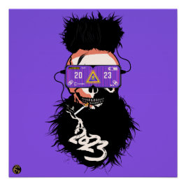 Punk-Hipster G-Skulls-Schädel Poster