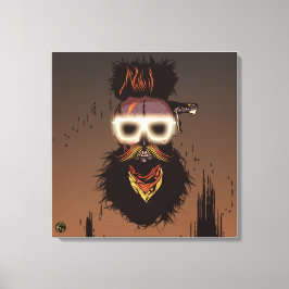 Punk Hipster G-Skulls Schlangenkopf Leinwanddruck