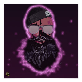 Punk-Hipster-Todeskopf G-Skulls-Schädel Poster