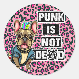 Punk ist nicht tot französische Ausgabe Runder Aufkleber