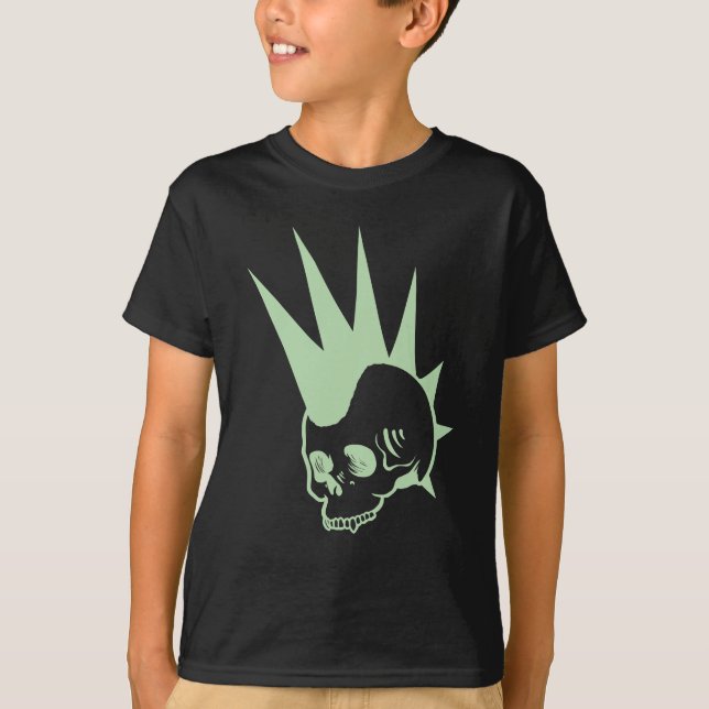 Punk-Jawless-Schädel T-Shirt (Vorderseite)